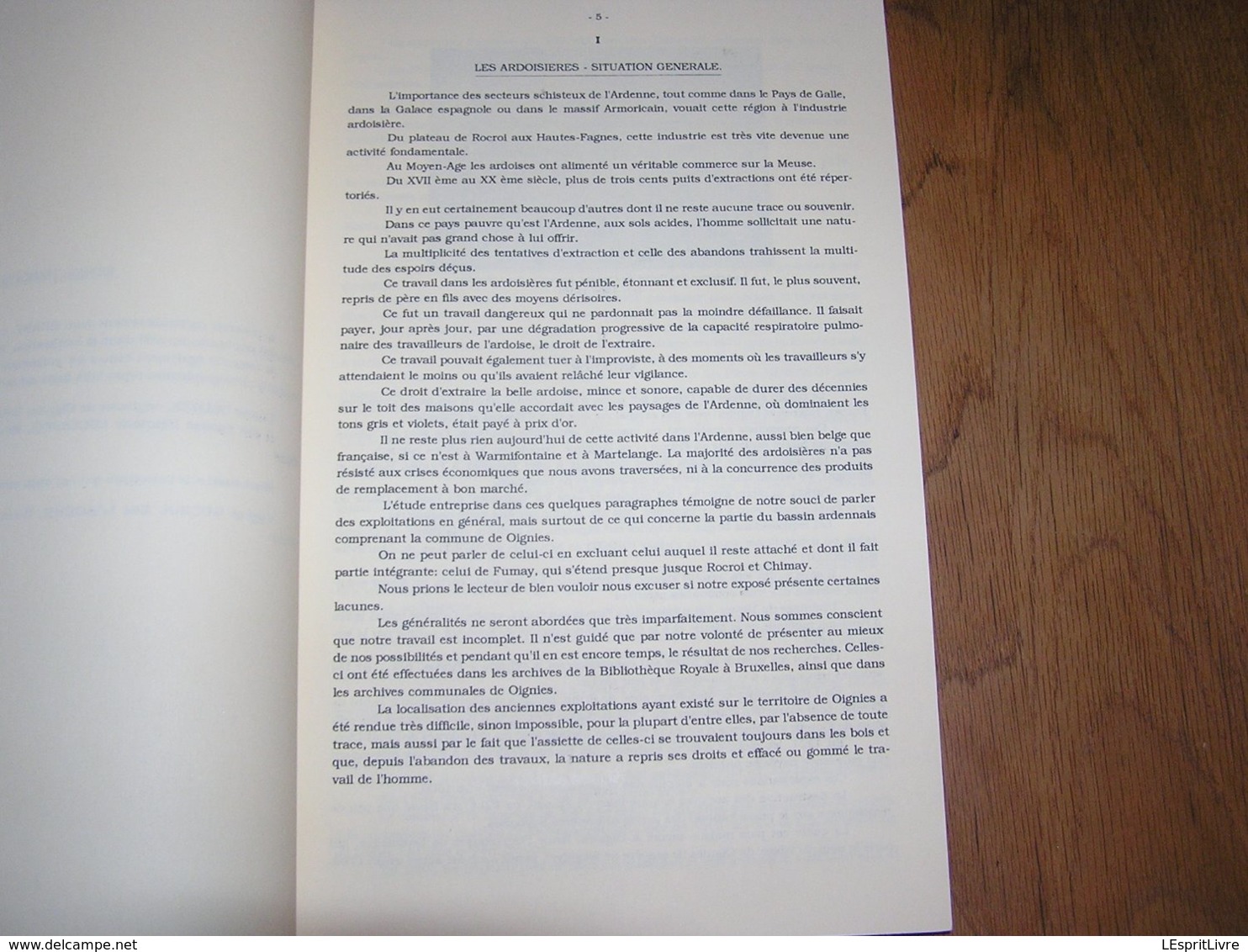 ESSAI DE CONTRIBUTIONS HISTOIRE D' OIGNIES 3 Régionalisme Ardoisières St Joseph St Luc Belle Haye Ardoise Ouvriers - België