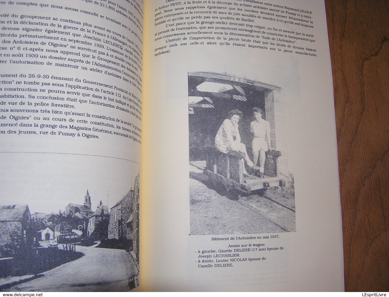 ESSAI DE CONTRIBUTIONS HISTOIRE D' OIGNIES 3 Régionalisme Ardoisières St Joseph St Luc Belle Haye Ardoise Ouvriers