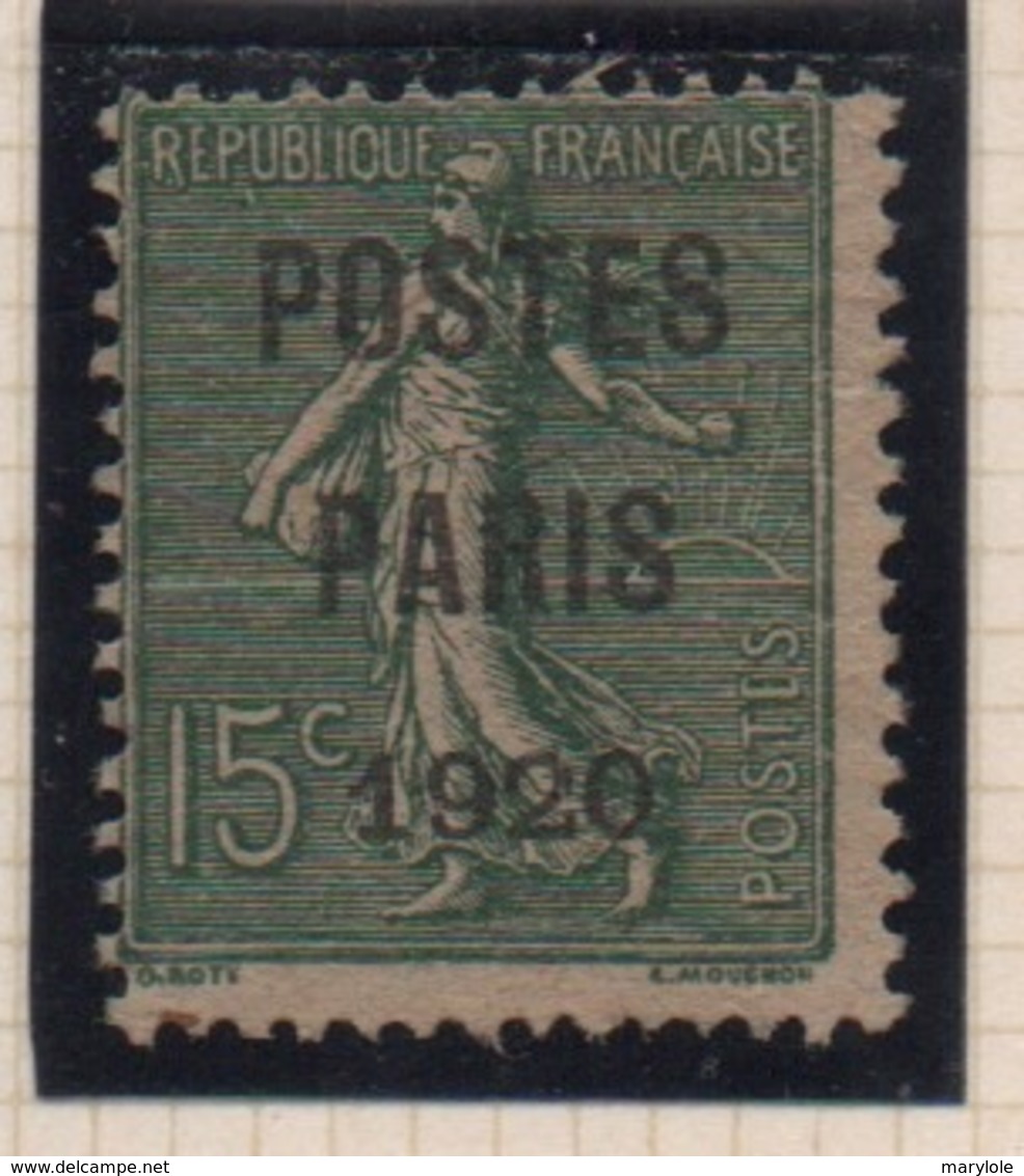 PREOBLITERES - 1920 / 22 - Type  Semeuse -  Surchargés ( Série Complète ) - 1893-1947