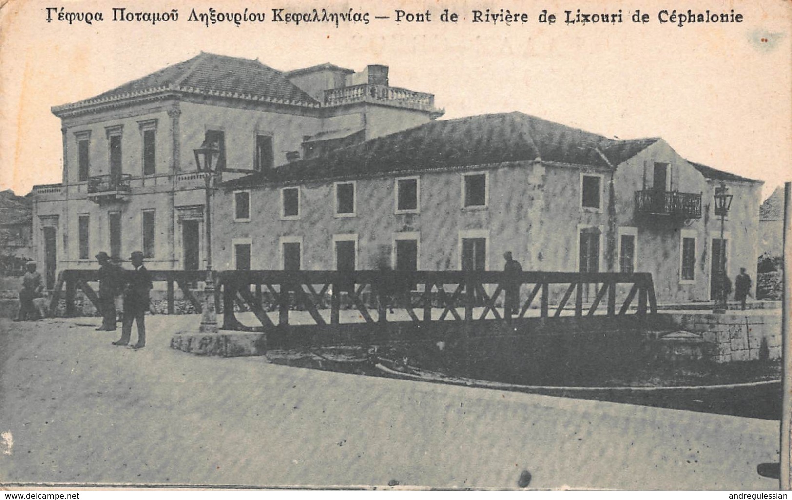 CPA Pont De Rivière De Lixouri De Céphanolie - Grèce