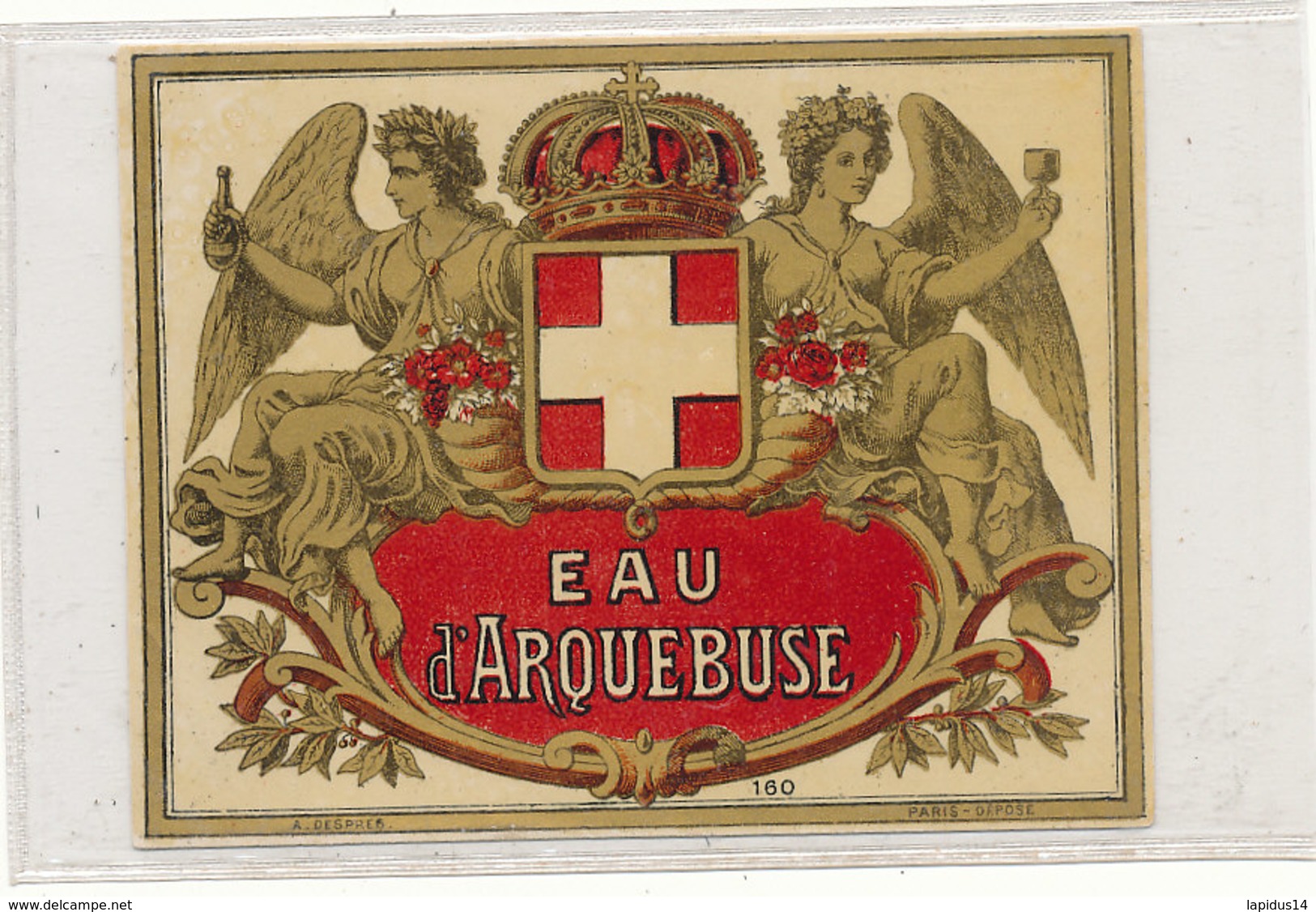 AN 694 / ETIQUETTE    EAU D'ARQUEBUSE N° 160 - Other & Unclassified