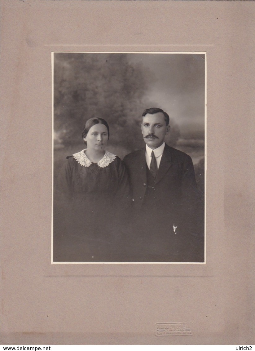 Foto Ehepaar - Couple - Courityba Couritiba Brasilien Brasil Brazil - Ca. 1920 - 14*10cm Auf Karton 23*17 (45199) - Guerre, Militaire