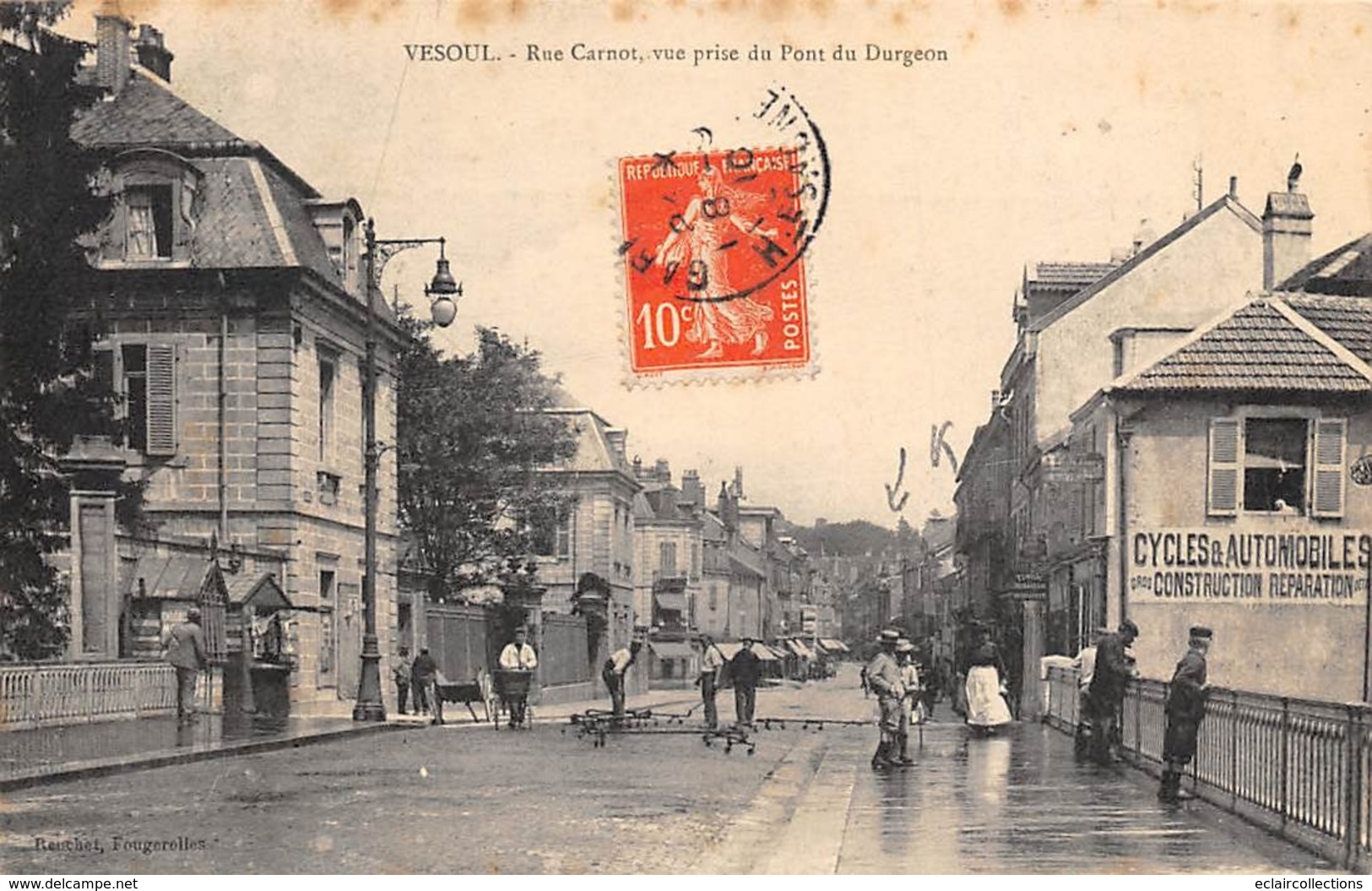 Vesoul        70       Rue Carnot  Prise Du Pont Du Durgeon.  Cantonniers             (voir Scan) - Vesoul