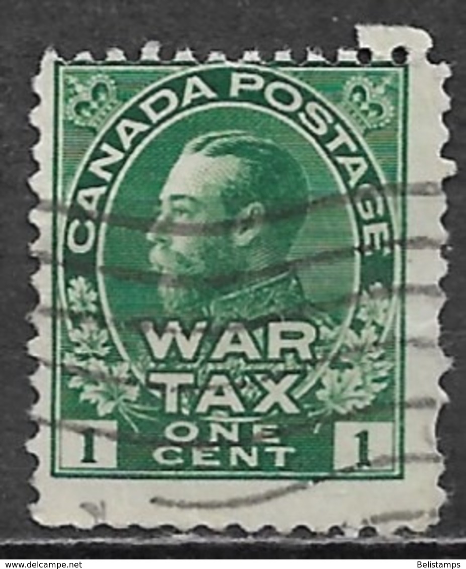 Canada 1915. Scott #MR1 (U) King George V - Impôts De Guerre