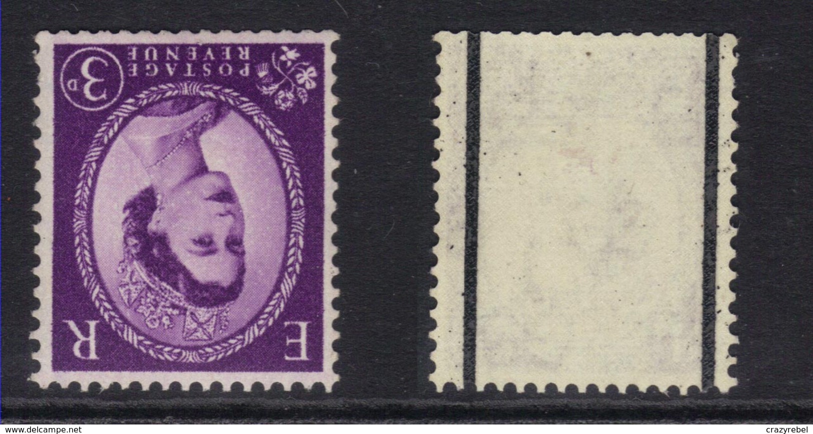 GB 1958 - 61 QE2 3d Lilac Graphite Issue Umm SG 592wi ( E1134 ) - Ungebraucht