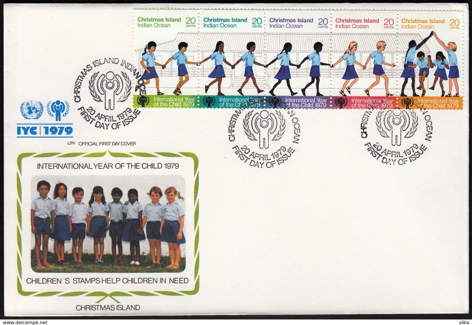 Christmas Island 1979 / International Year Of The Child, IYC, United Nations / FDC, Michel 110-114 - Other & Unclassified