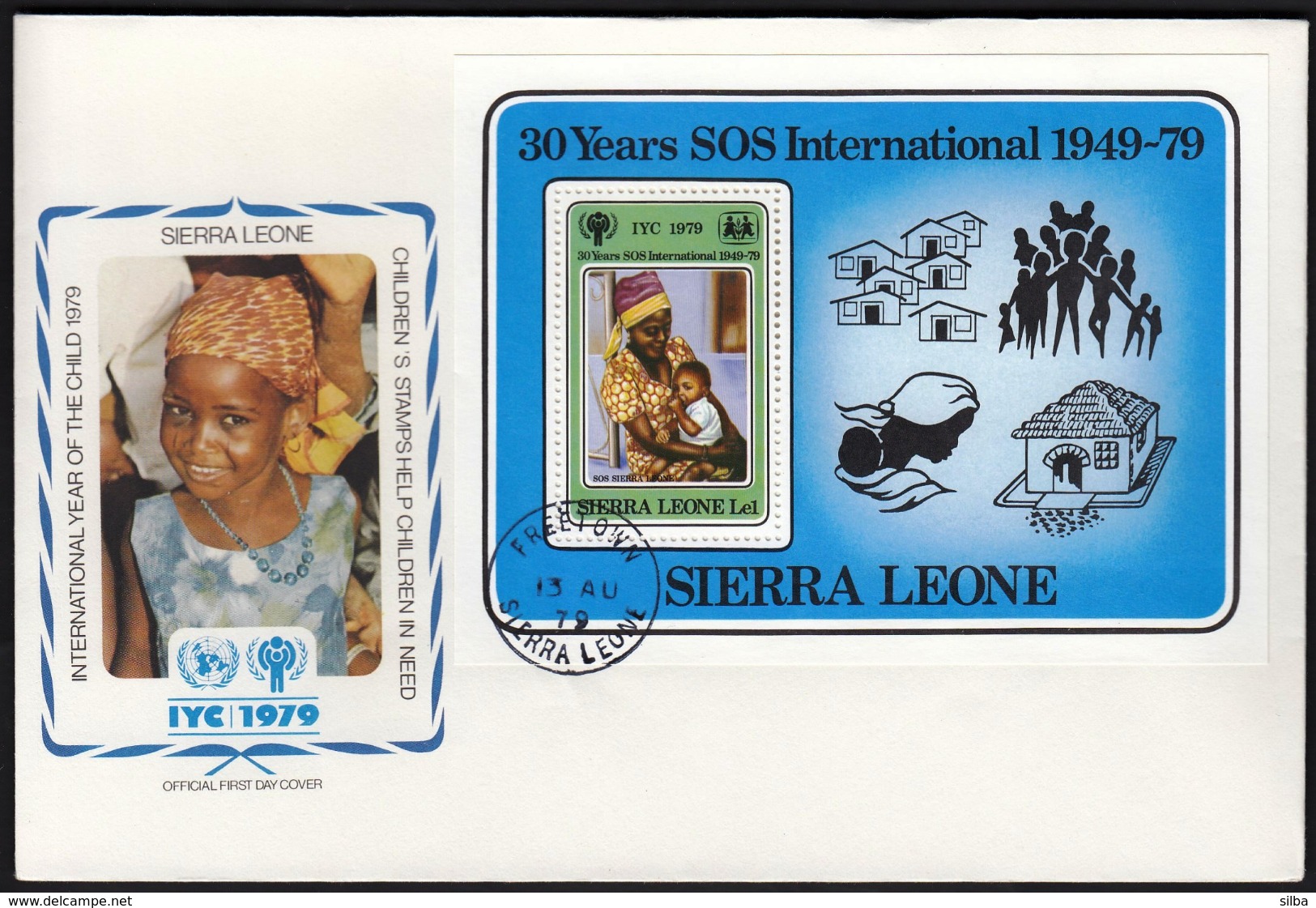 Sierra Leone 1979 / International Year Of The Child, IYC, United Nations / FDC, Michel Block 1 - Other & Unclassified