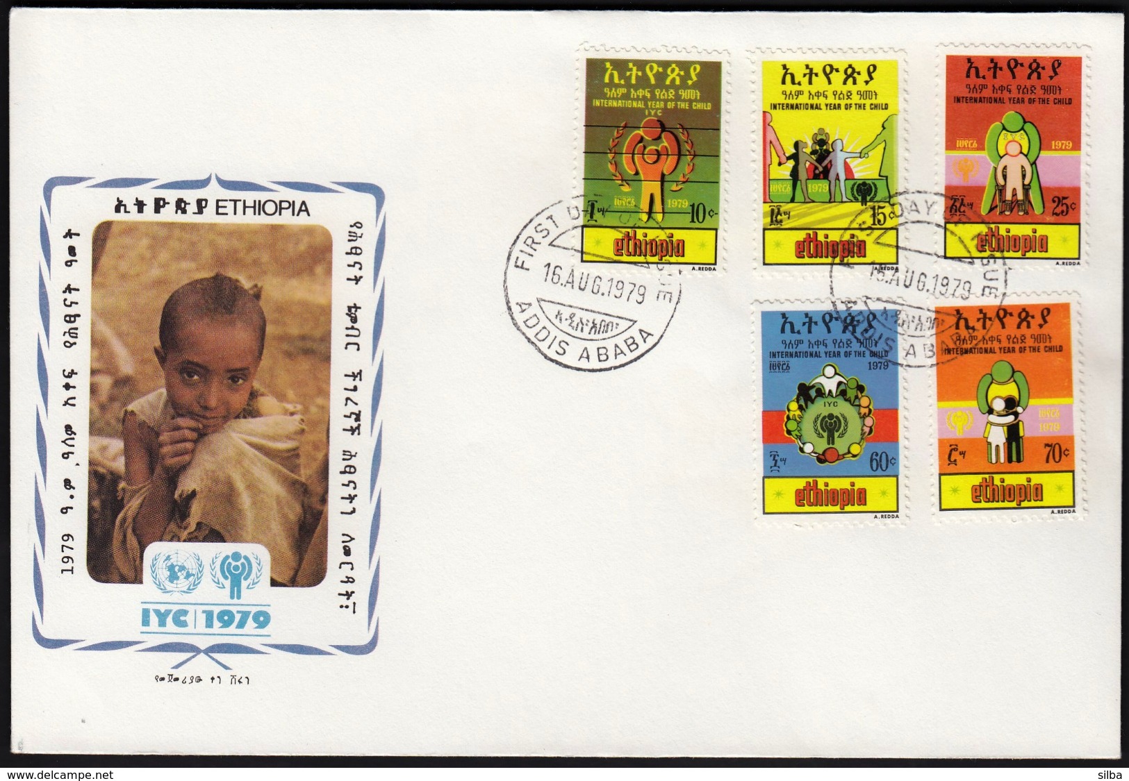 Ethiopia 1979 / International Year Of The Child, IYC, United Nations / FDC, Michel 1017-1021 - Other & Unclassified