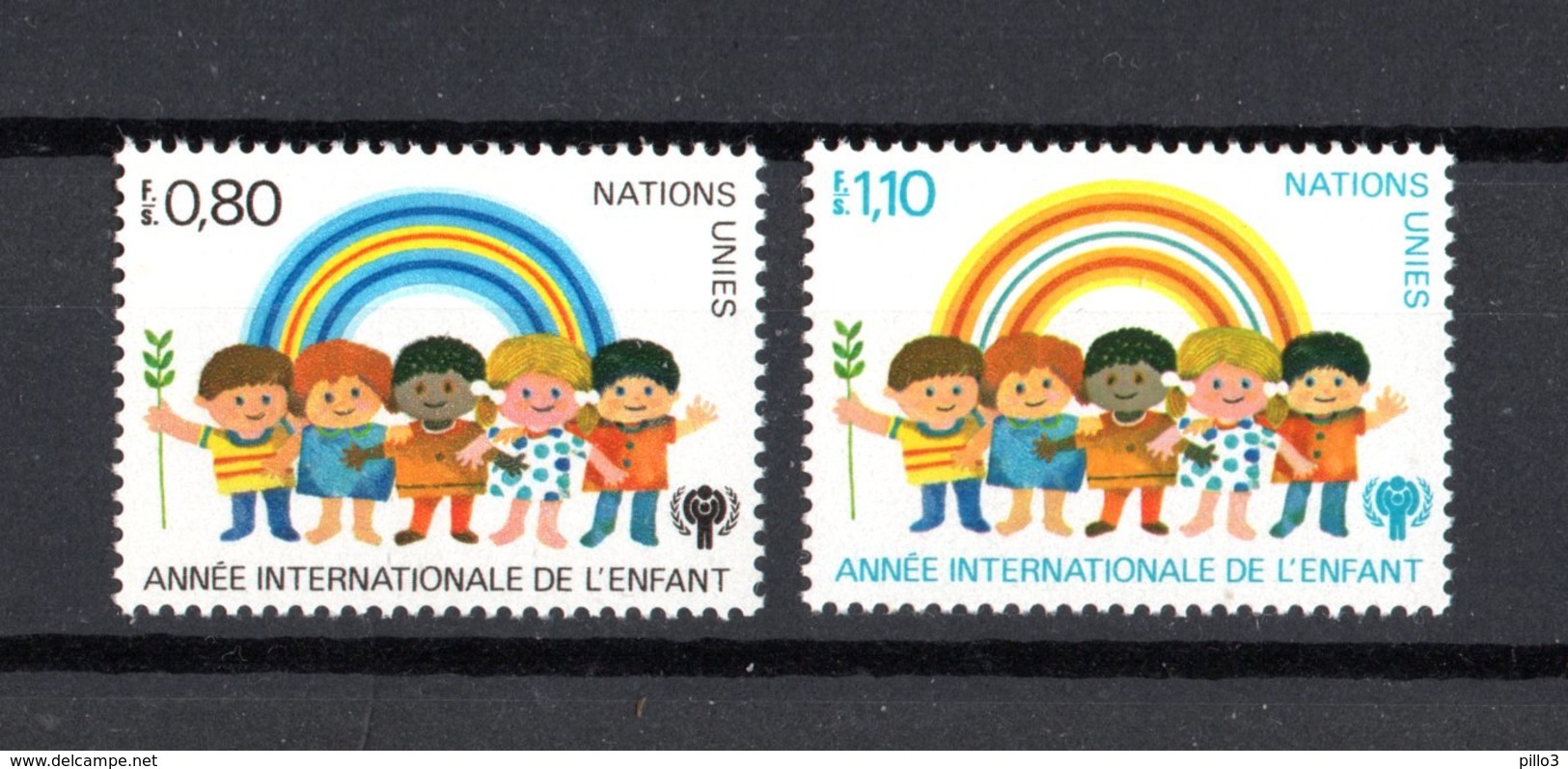 O.N.U. Ginevra :  Anno Internazionale Del Bambino -  2 Val. MNH**    4.05.1979 - Nuovi