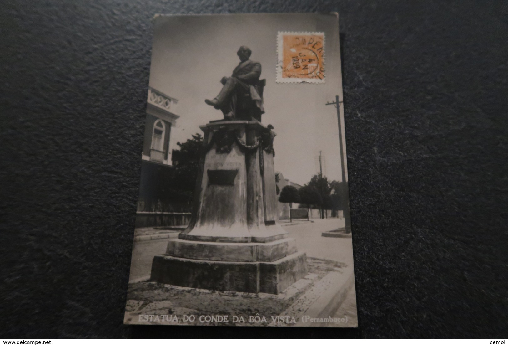 CPA - Estatua Do Conde Da BÔA VISTA (Pernambuco) - 1929 (avec Le Timbre) - Boa Vista