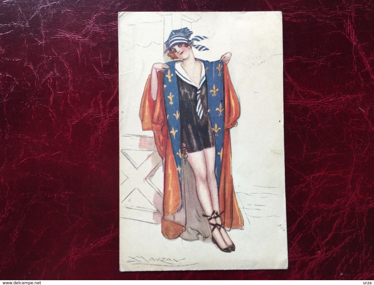 Cpa-"femme-manteau Robe Ouvert"-Achille Lucien Mauzan (my Ref ALM9) - Mauzan, L.A.