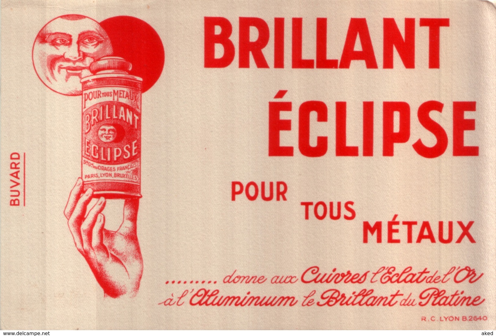 Ancien Buvard Publicitaire CREME ECLIPSE - Waschen & Putzen