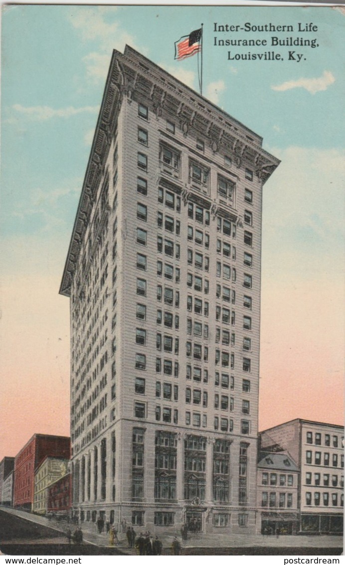 KY Kentucky Louisville Inter Southern Life Building Postcard 1912 - Louisville