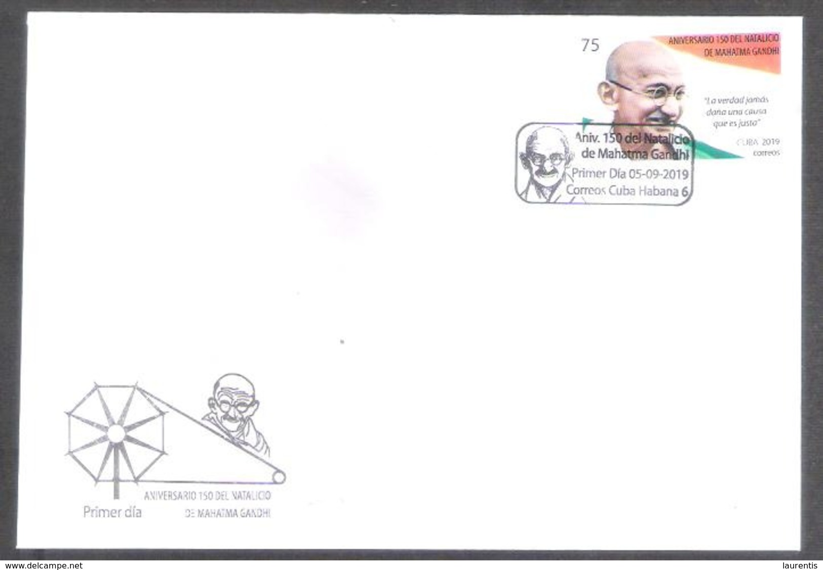 18610  Gandhi - FDC - 2019 - 3 25 - Mahatma Gandhi