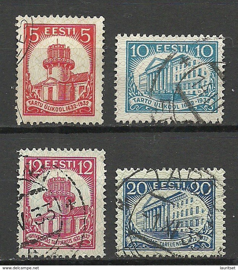 Estland Estonia 1932 Universität Dorpat Michel 94 - 97 O - Estonie