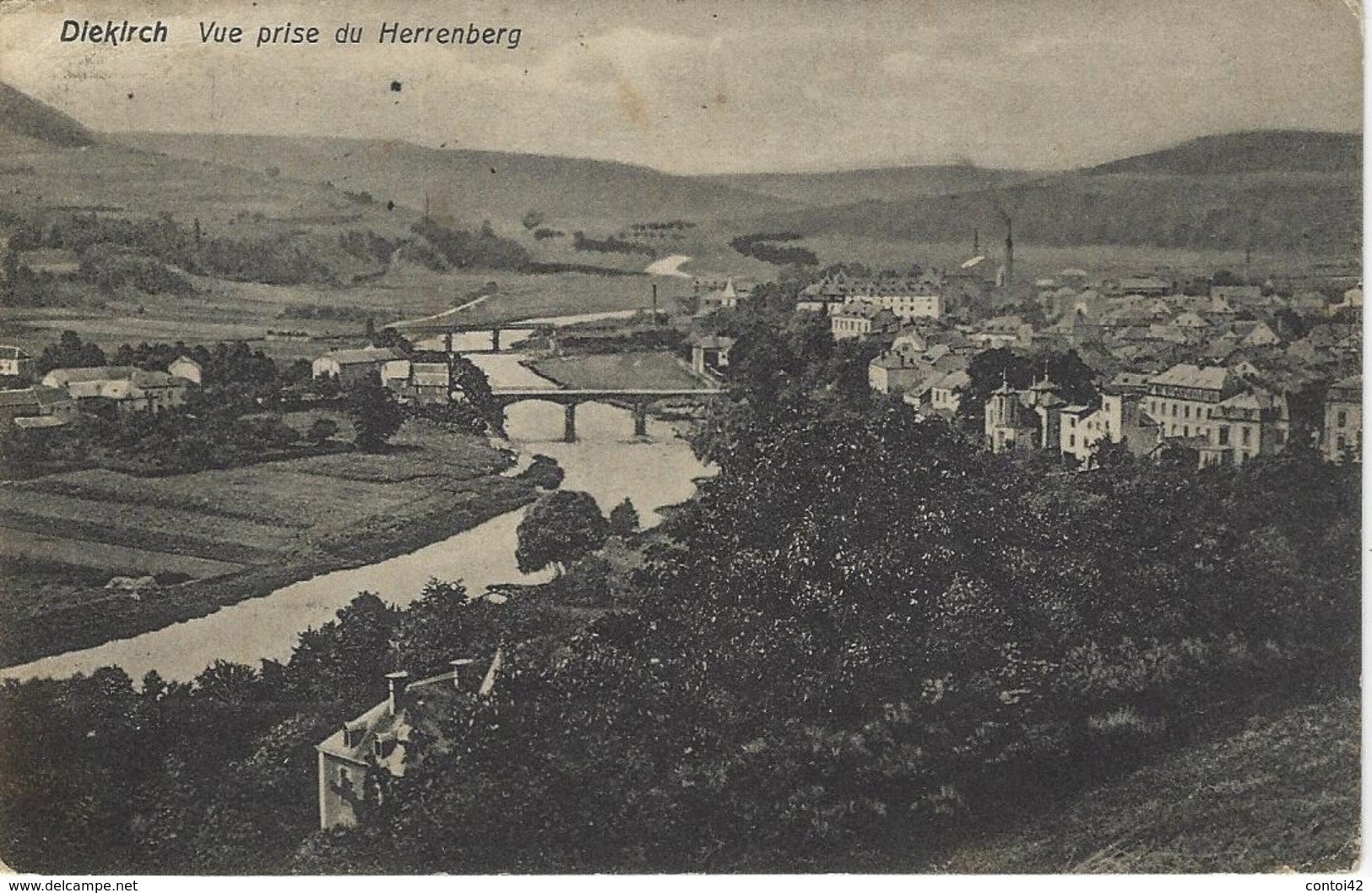 DIEKIRCH VUE PRISE DU HERRENBERG EDITEUR EMILE ZENNER GRAND DUCHE DE LUXEMBOURG - Diekirch