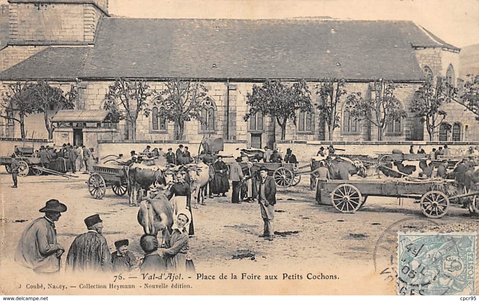 88 . N° 106618 . Val D Ajol .pas Courante .attelage .place De La Foire Aux Petits Cochons  . - Other & Unclassified