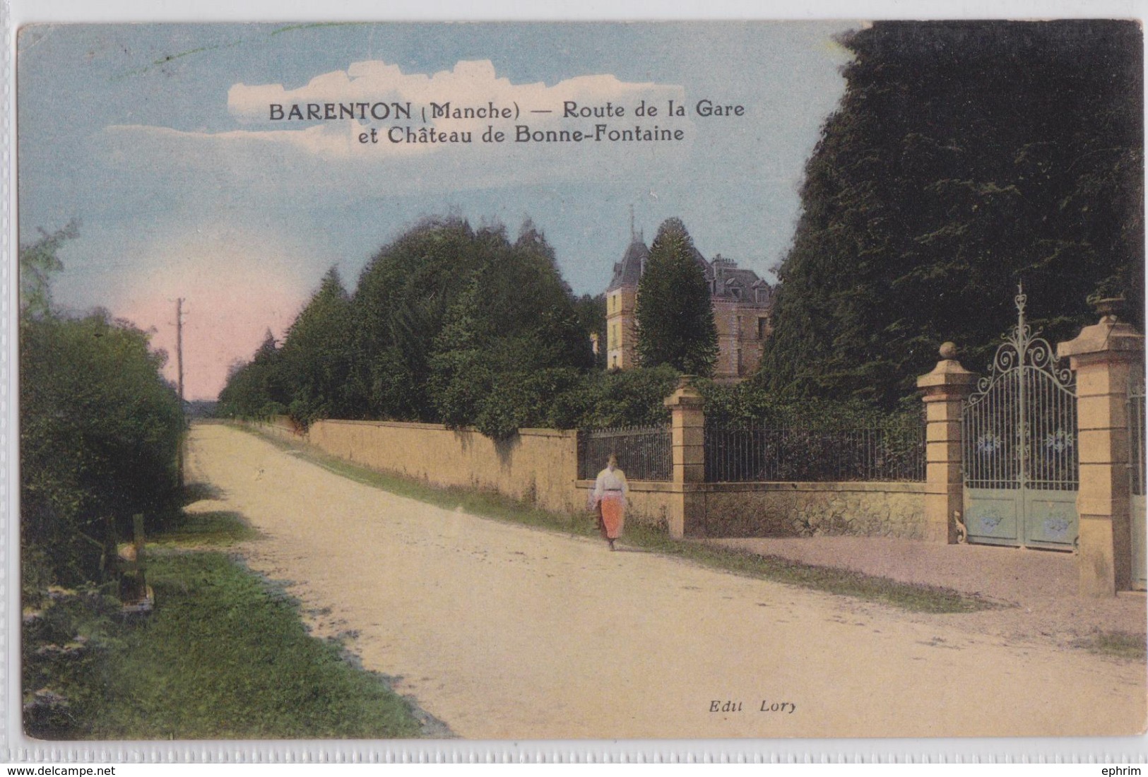 BARENTON - Route De La Gare Et Château De Bonne-Fontaine - Barenton