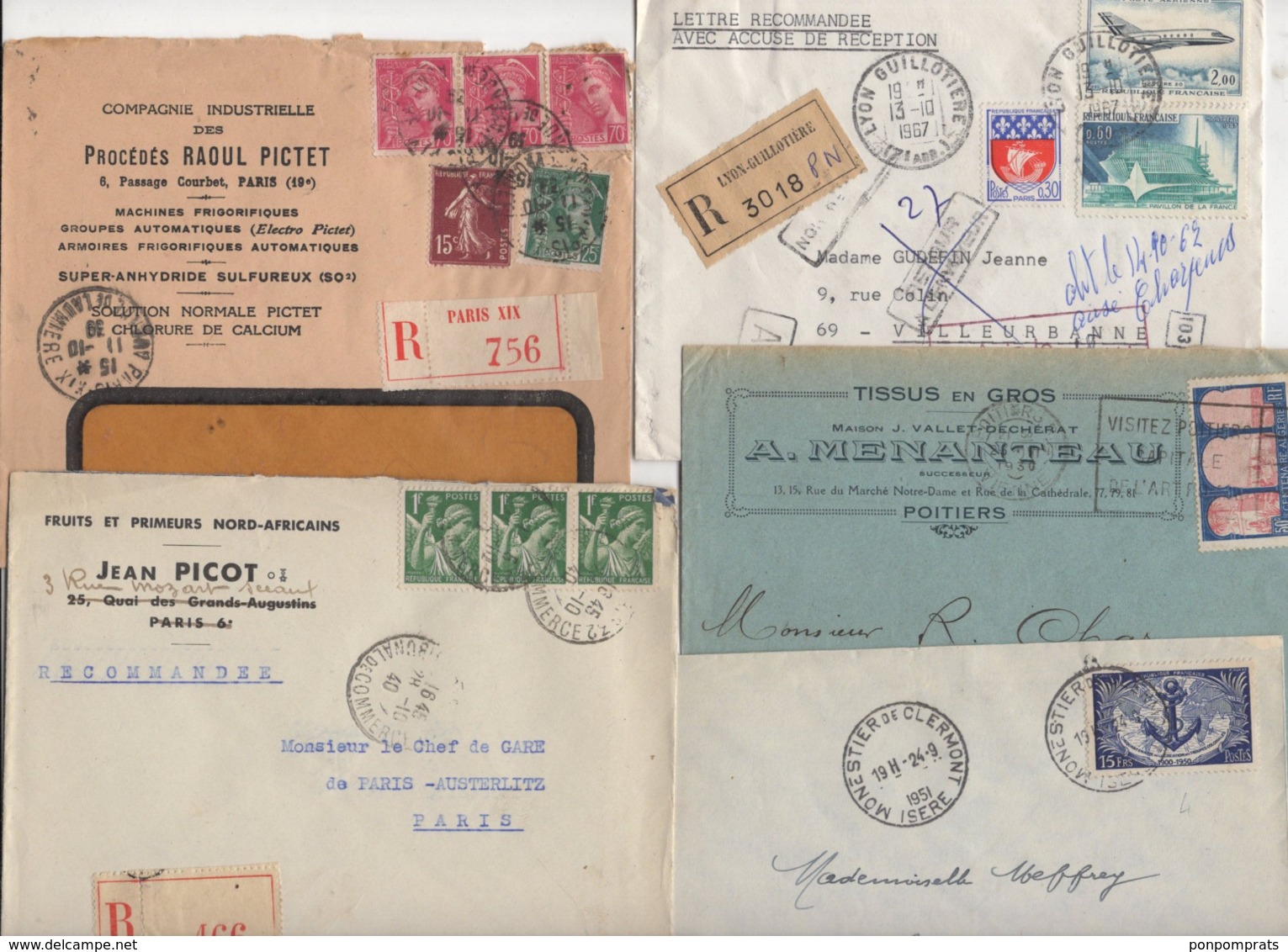 10 Lettres Et Cartes + 1 Cadeau Prix De Départ Sans Réserve 1€ Voir 2 Scan.  Bonnes Enchère             Lot Delc N°3, 2° - 1921-1960: Periodo Moderno