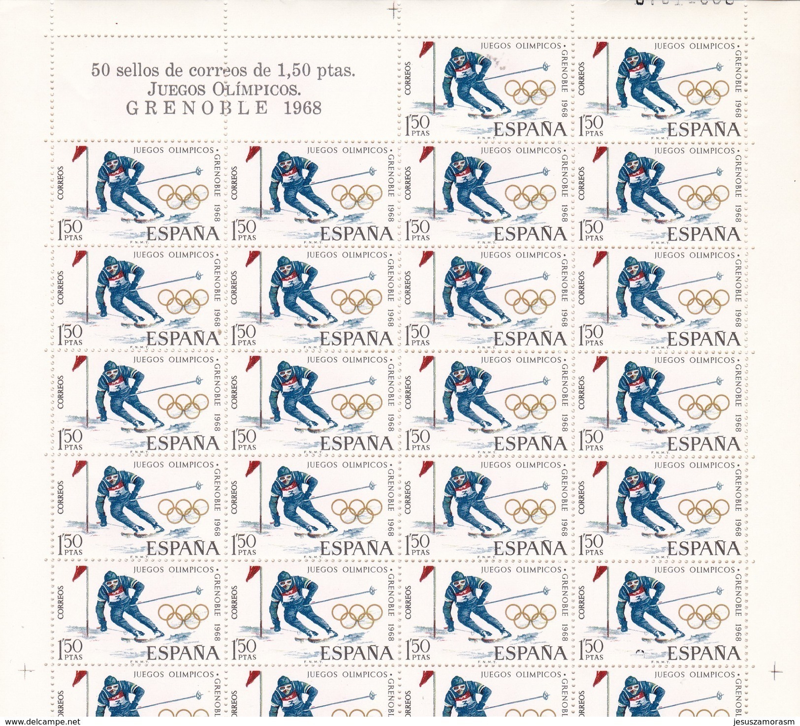 España Nº 1851 Al 1853 En Pliegos De 50 Series - Nuevos