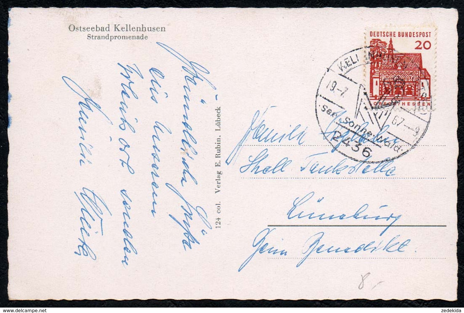 C9742 - Kellenbusen - Strand Promenade - E. Rubin - Sonderstempel - Kellenhusen