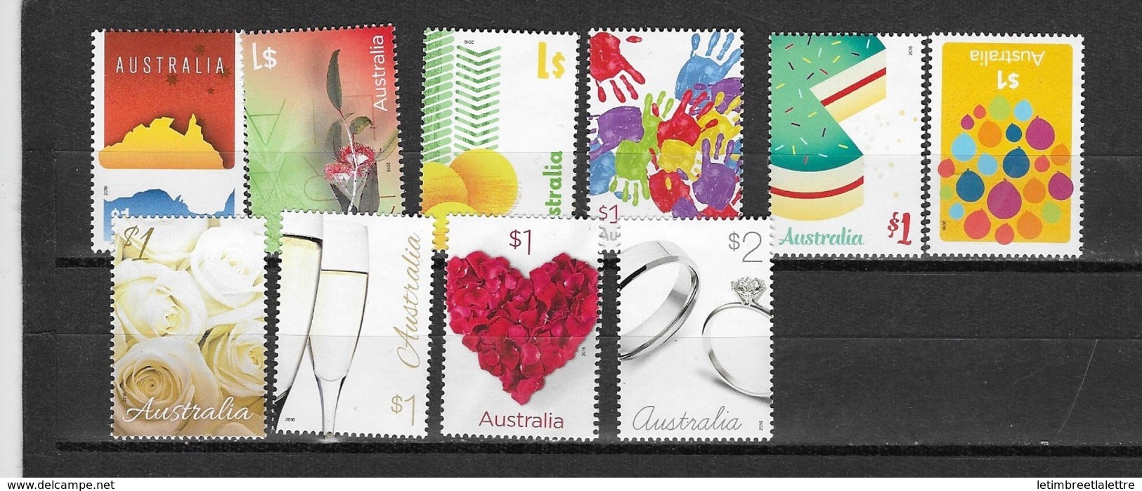 AUSTRALIE N°4273 Et 4282**   Timbres De Messages Et De Célébrations - Mint Stamps