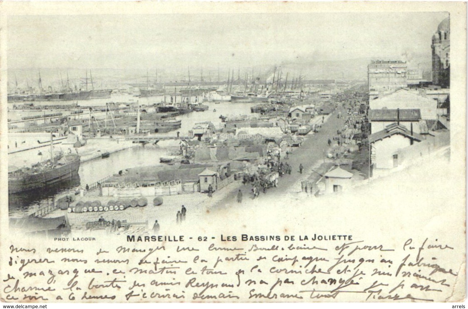 FR13 MARSEILLE - La Joliette - Lacour 62 - Précurseur - Les Bassins - Animée - Belle - Joliette, Zona Portuaria