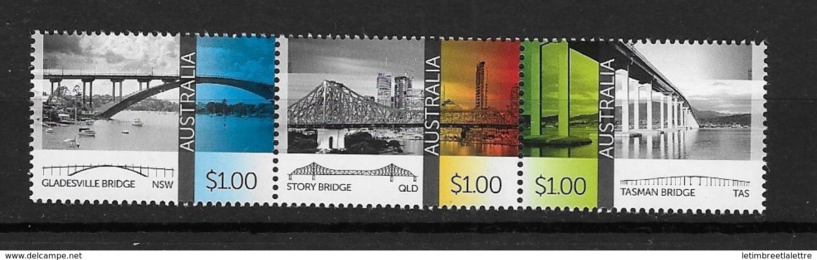 AUSTRALIE N°4301 à 4303**  Architecture Ponts D'Australie - Ongebruikt