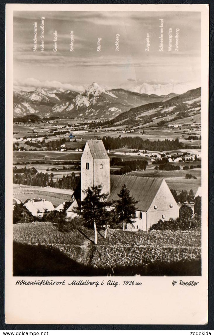 C9748 - Mittelberg - Foto Roeßler Rössler - Bahnpost Bahnpoststempel - Mittelberg