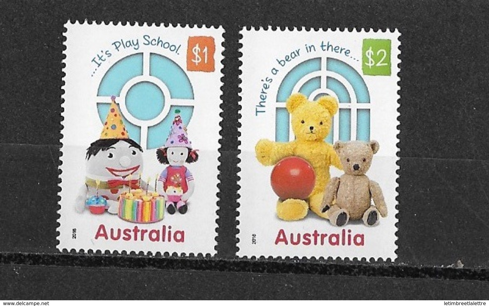 AUSTRALIE N°4344 à 4345**  "Play School" - Mint Stamps