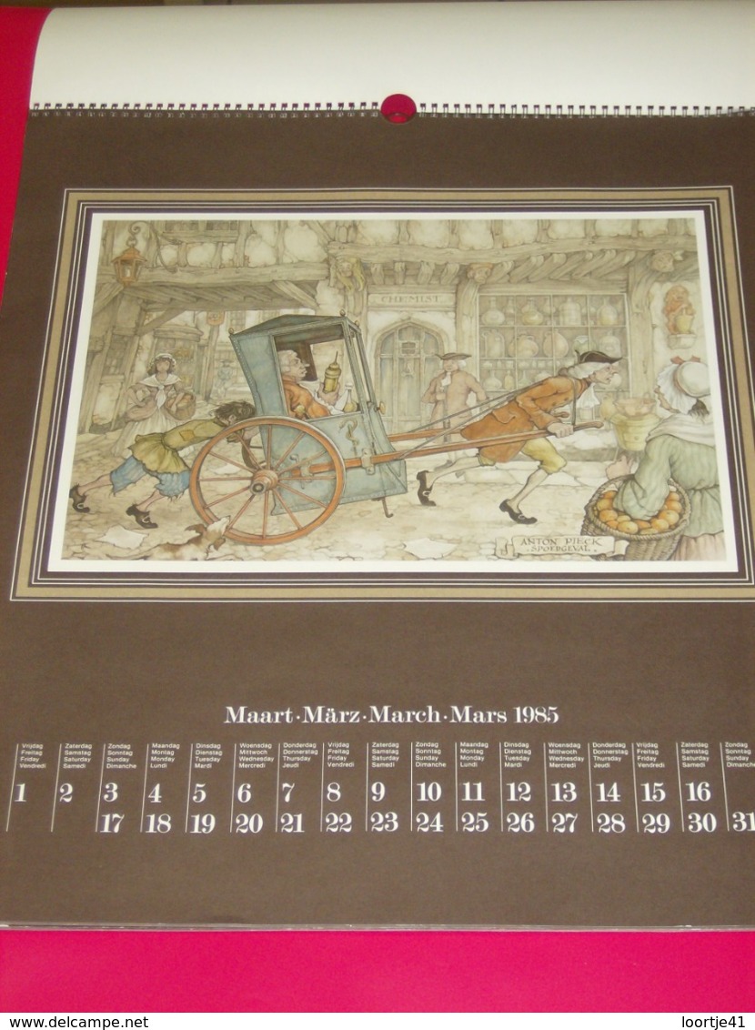 Kalender Calendrier - 1985 - Anton Pieck - Grand Format : 1981-90