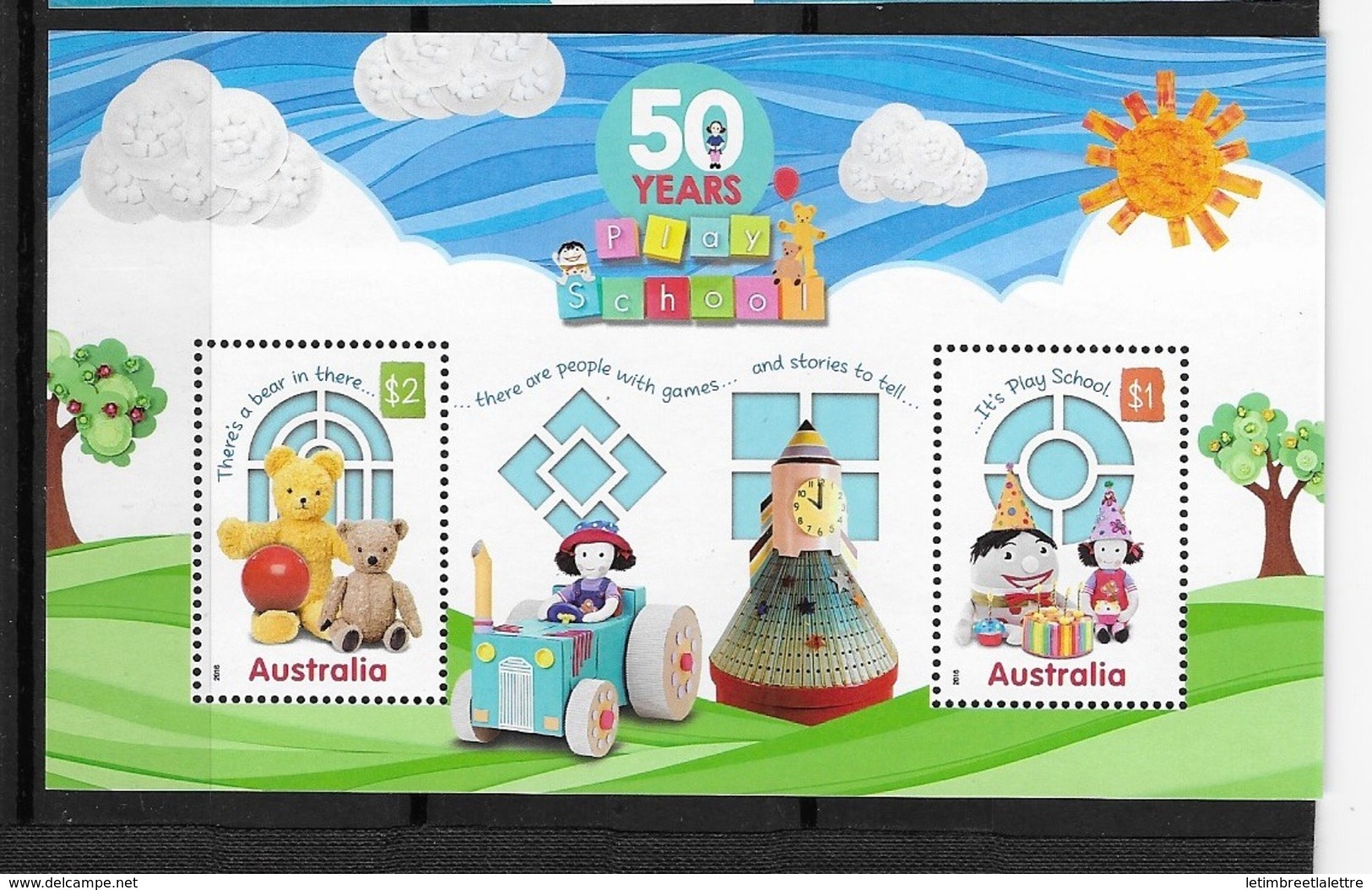 AUSTRALIE Bloc Feuillet N °219**Play School - Blocks & Sheetlets