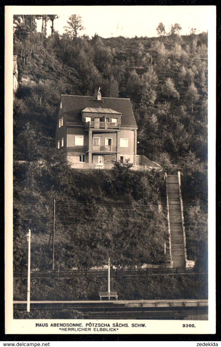 C9758 - TOP Pötzscha Hasu Abendsonne - Sächsische Schweiz - Foto Hering - Wehlen