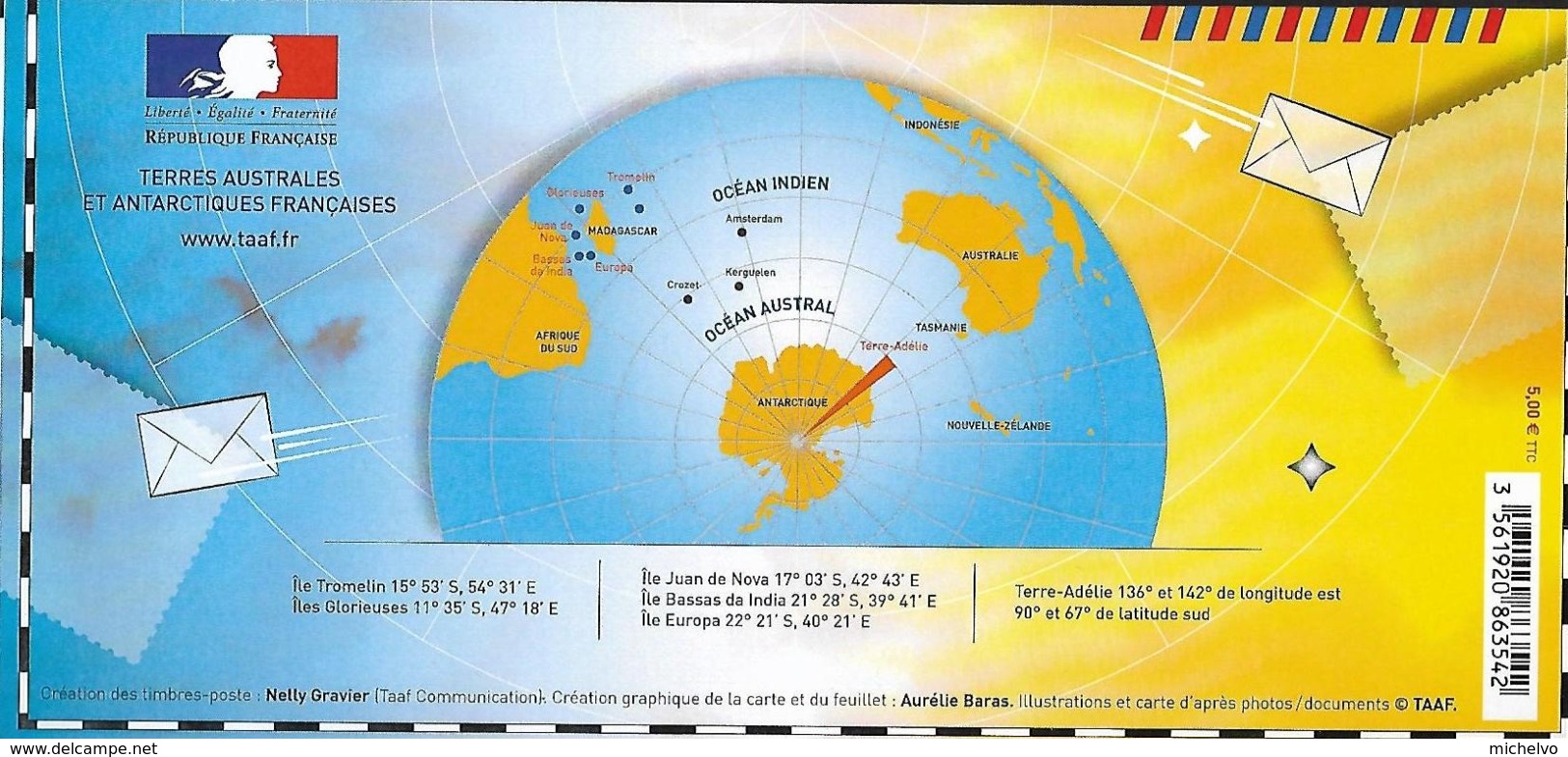 TAAF 2019 - Postes Du Bout Du Monde ** (sous Blister) - Hojas Bloque