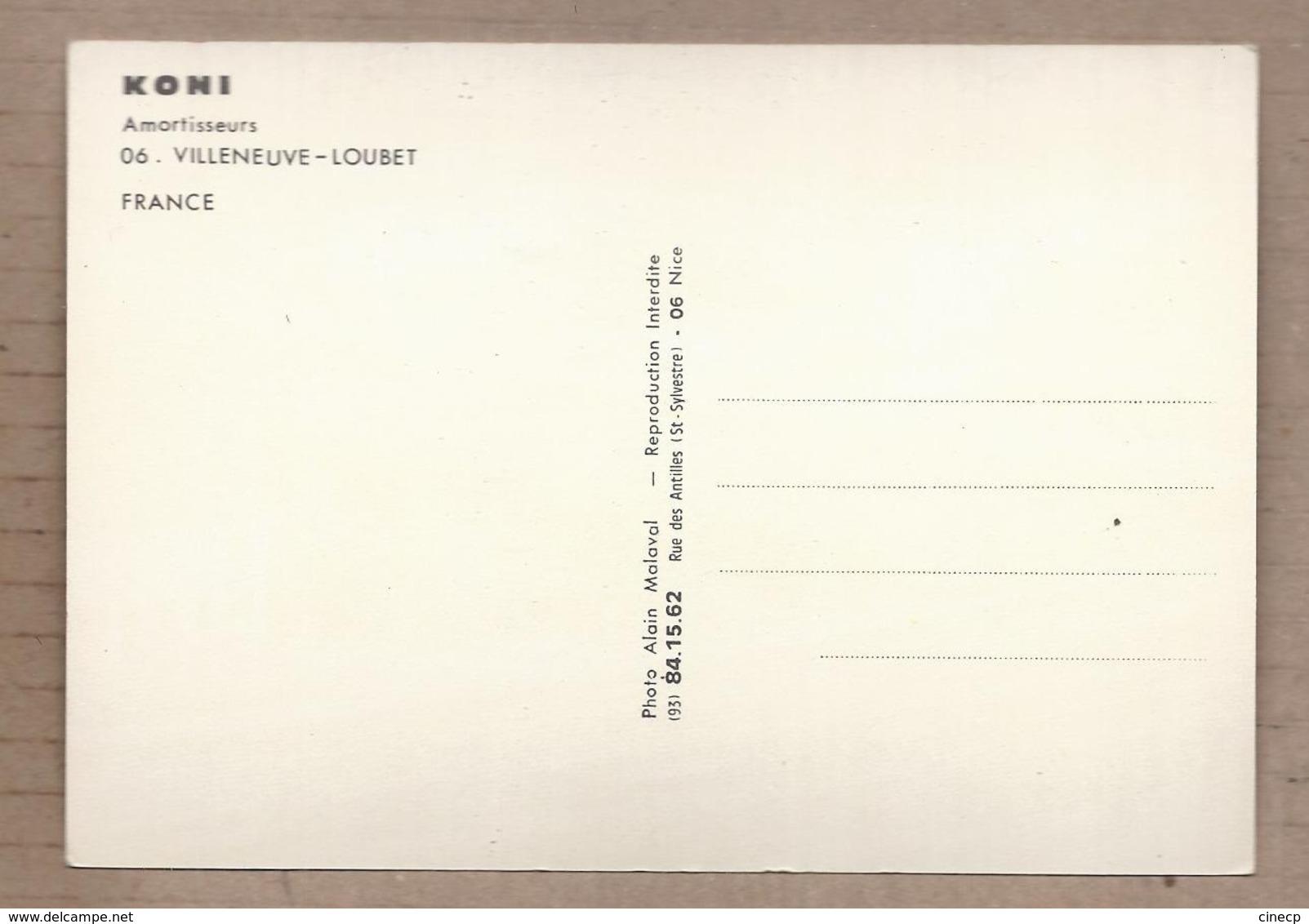 CPSM 06 - VILLENEUVE LOUBET - KONI Amortissuers - TB PLAN Aérien USINE INDUSTRIE + Routes VOIE CHEMIN DE FER - Autres & Non Classés