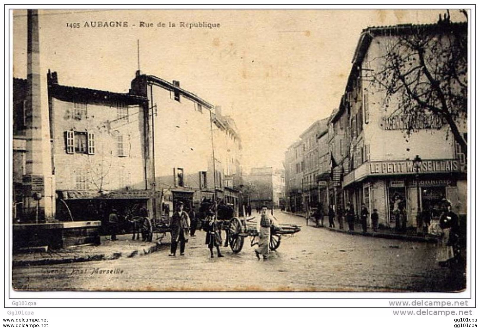 Aubagne - Rue De La République (animée, Attelage) - Aubagne