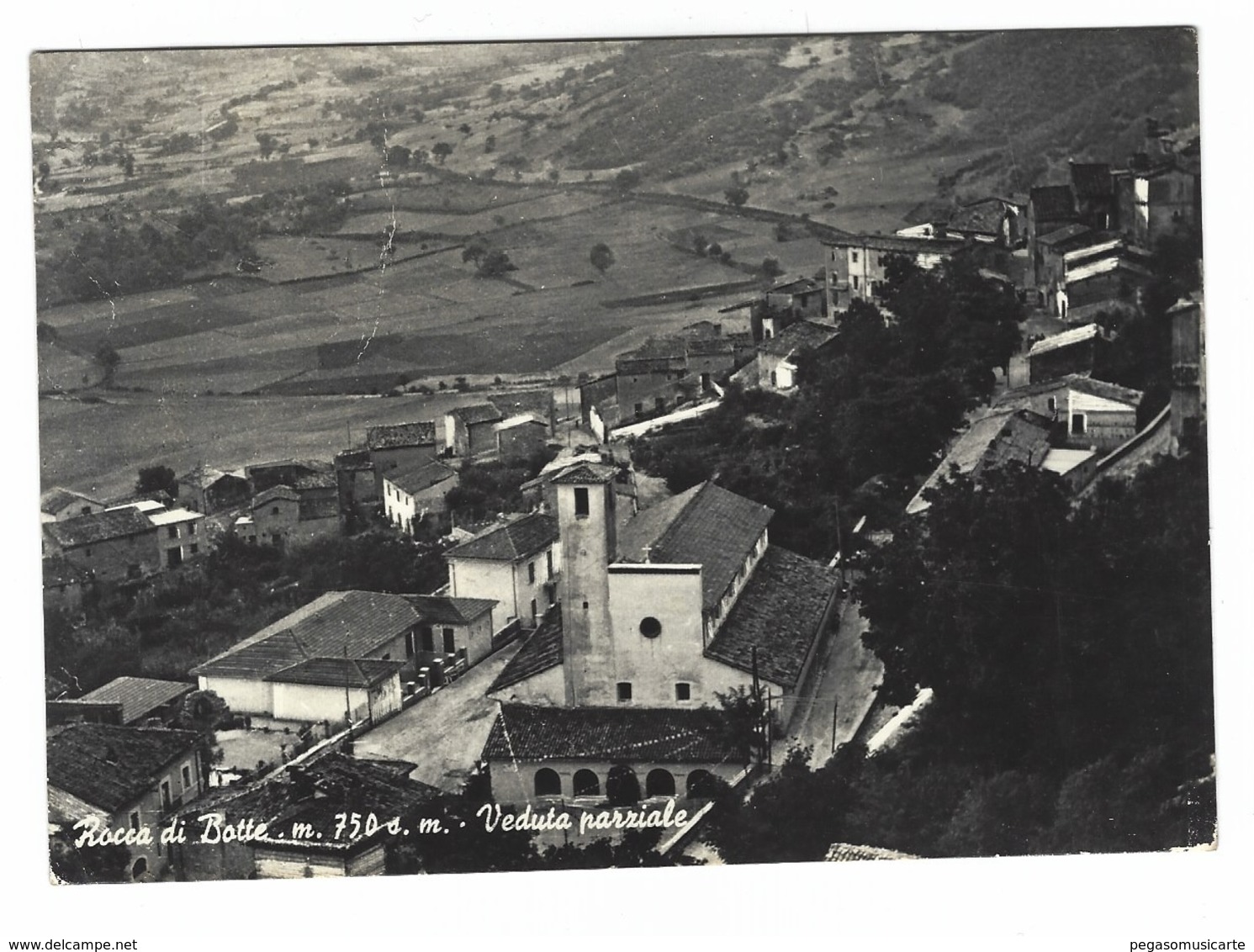 1443 - ROCCA DI BOTTE L' AQUILA VEDUTA PARZIALE 1950 CIRCA - L'Aquila