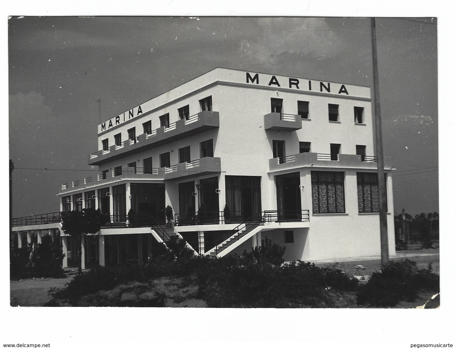 1444 - HOTEL MARINA BIBIONE SPIAGGIA S MICHELE AL TAGLIAMENTO VENEZIA 1950 CIRCA - Venezia (Venice)