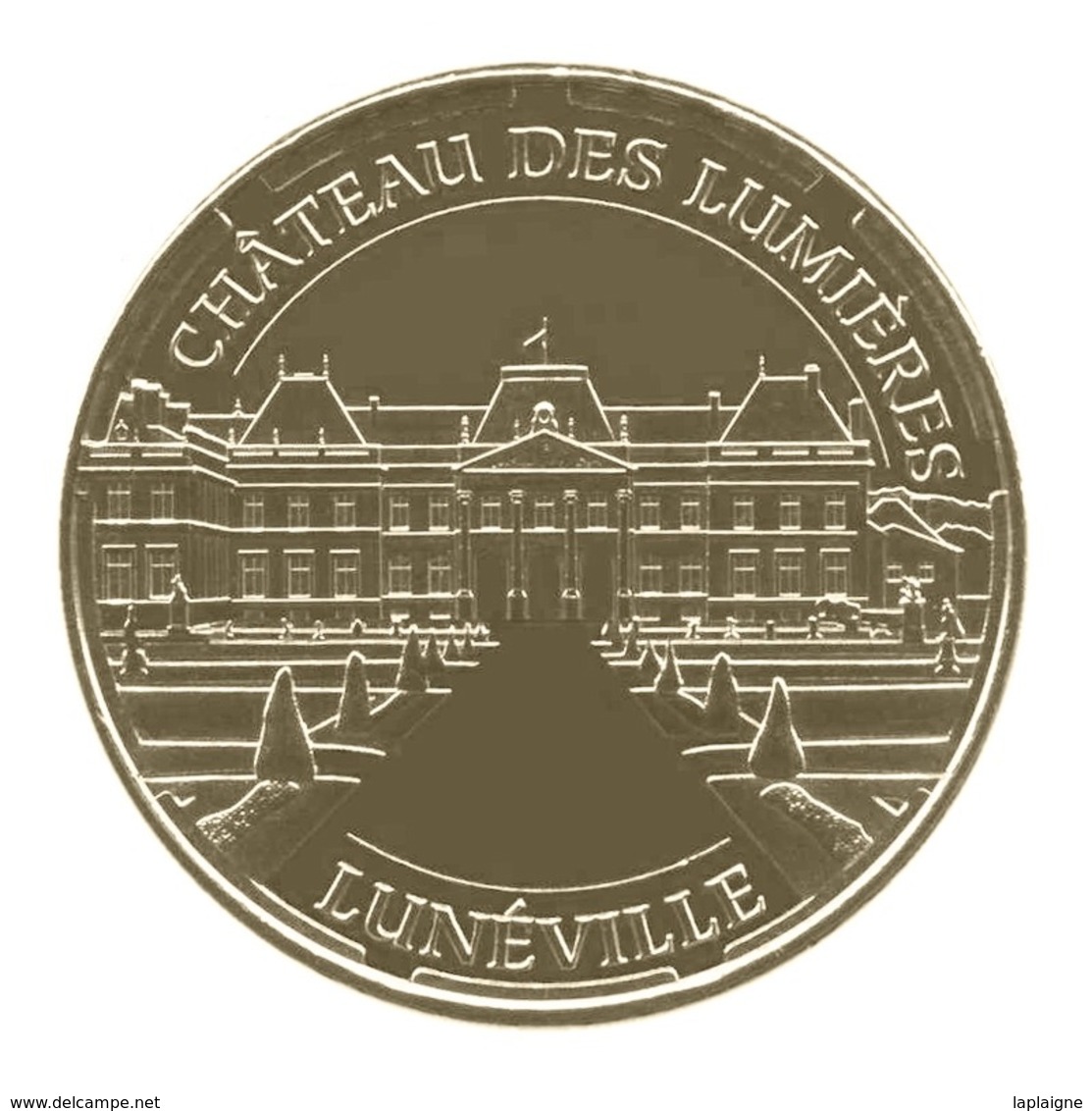 Monnaie De Paris , 2014 , Lunéville , Château Des Lumières , Façade Et Jardins à La Française - Autres & Non Classés