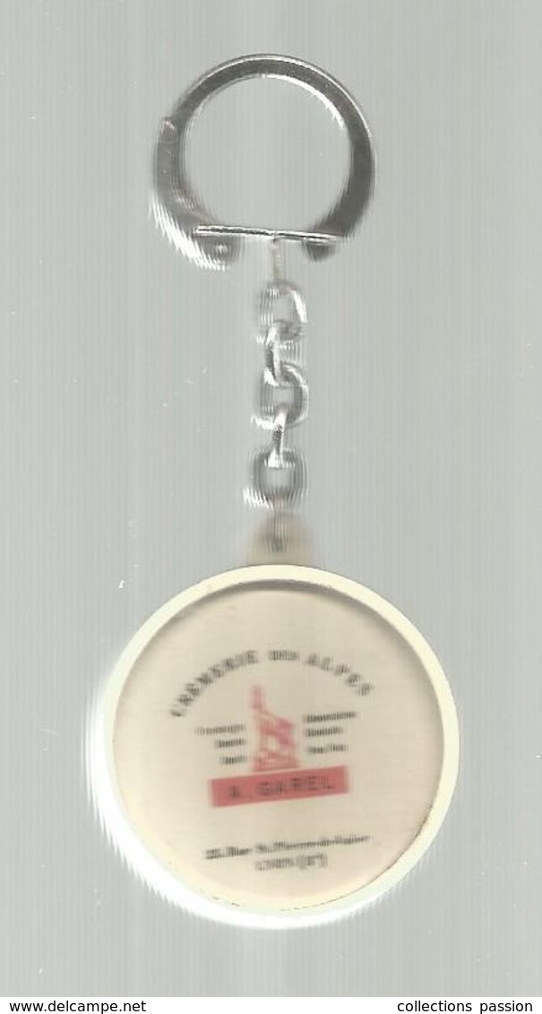 Porte Clefs , Clés, Fromage , CREMERIE DES ALPES ,Lyon , 2 Scans, Frais Fr 1.95 E - Llaveros