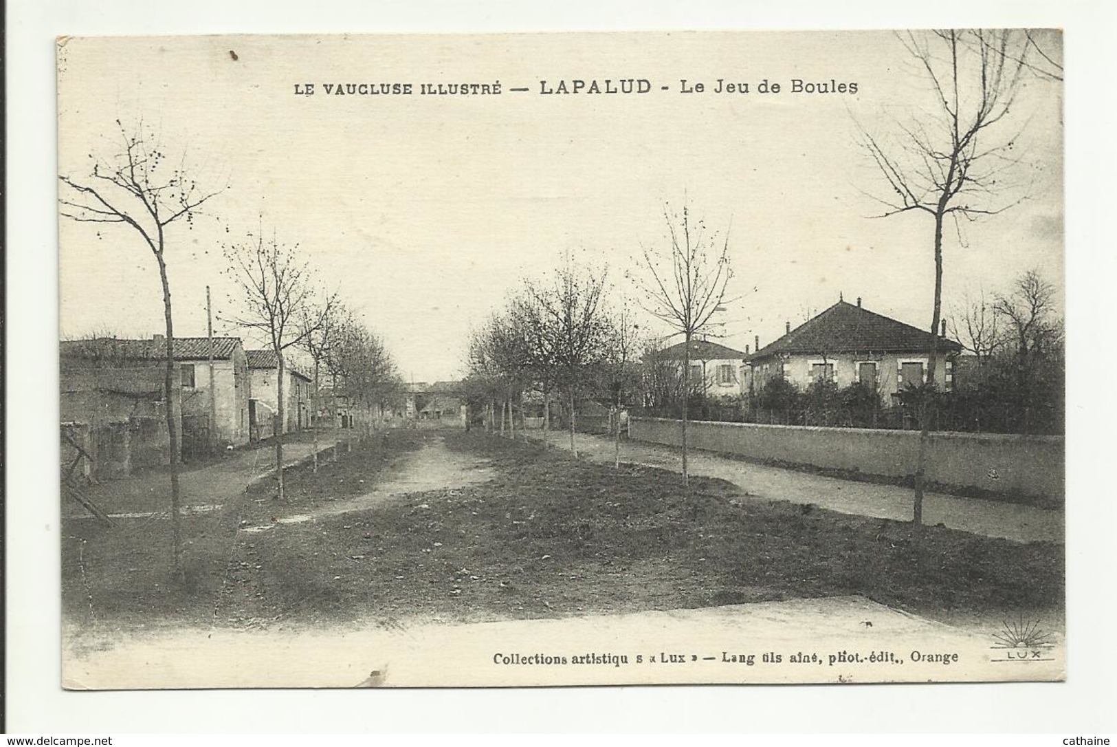 84 . LAPALUD . LE JEU DE BOULES - Lapalud