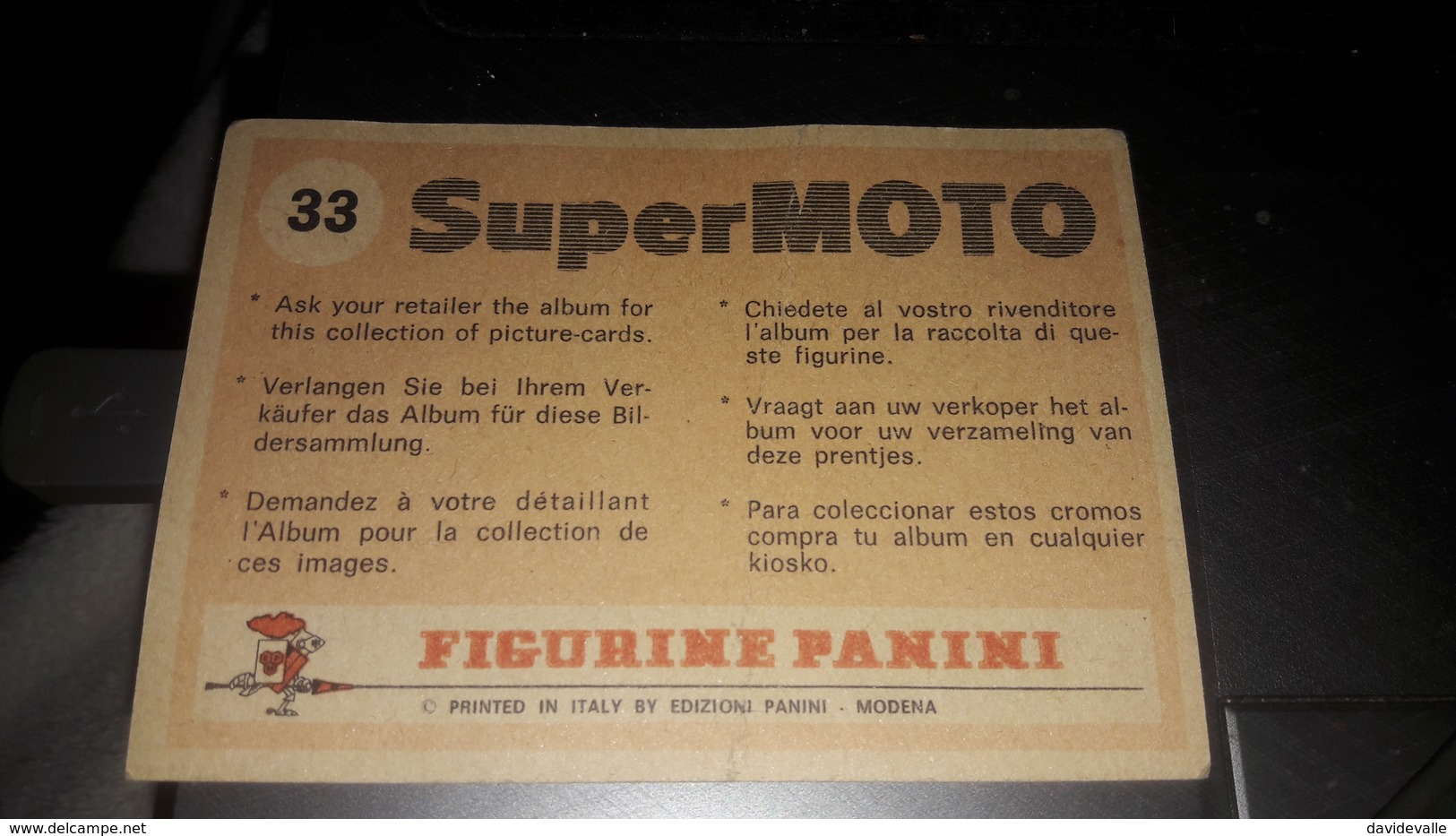 Super Moto Panini 1974 BMW R 90 S - Edizione Italiana