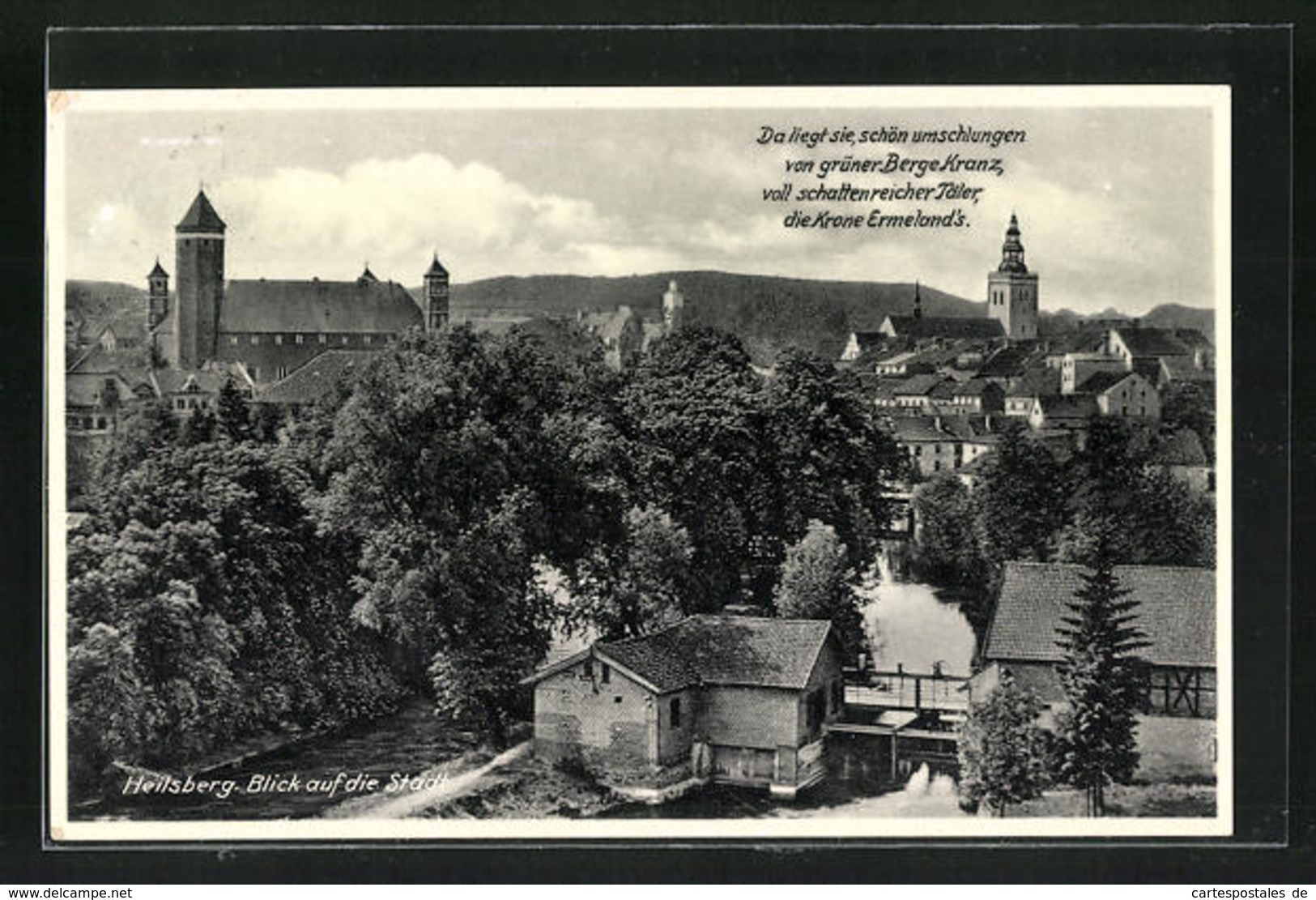 AK Heilsberg, Blick Auf Die Stadt - Ostpreussen