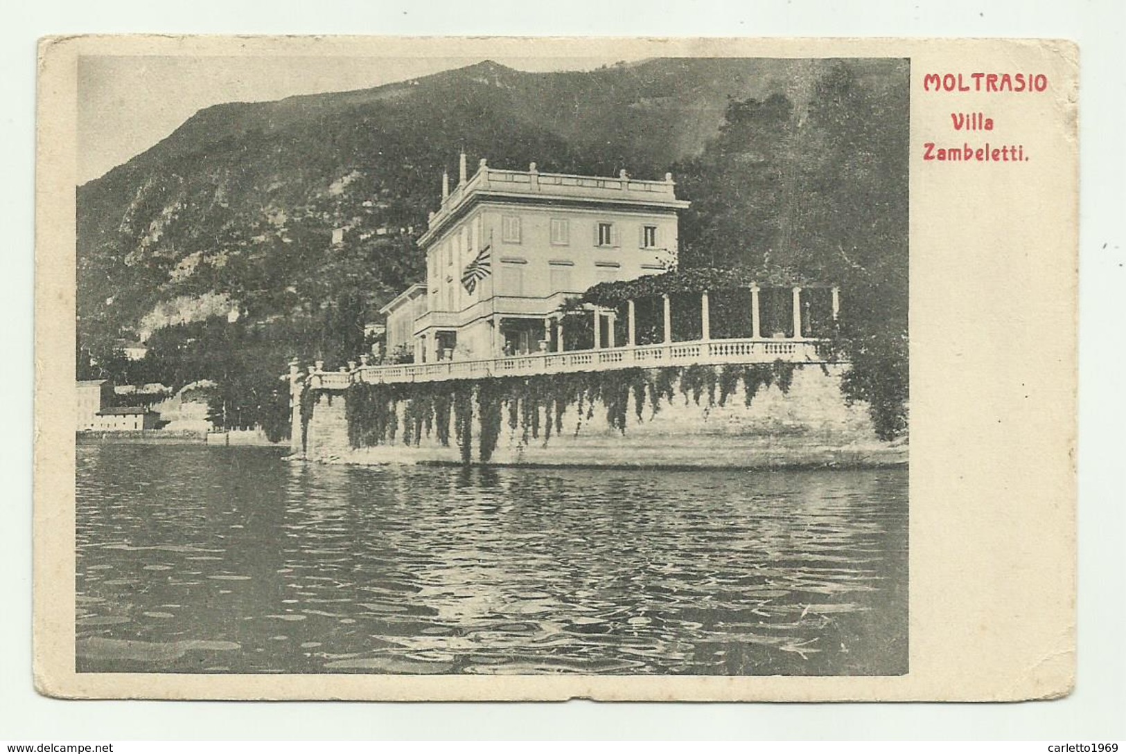 MOLTRASIO - VILLA ZAMBELETTI 1909 VIAGGIATA FP - Como