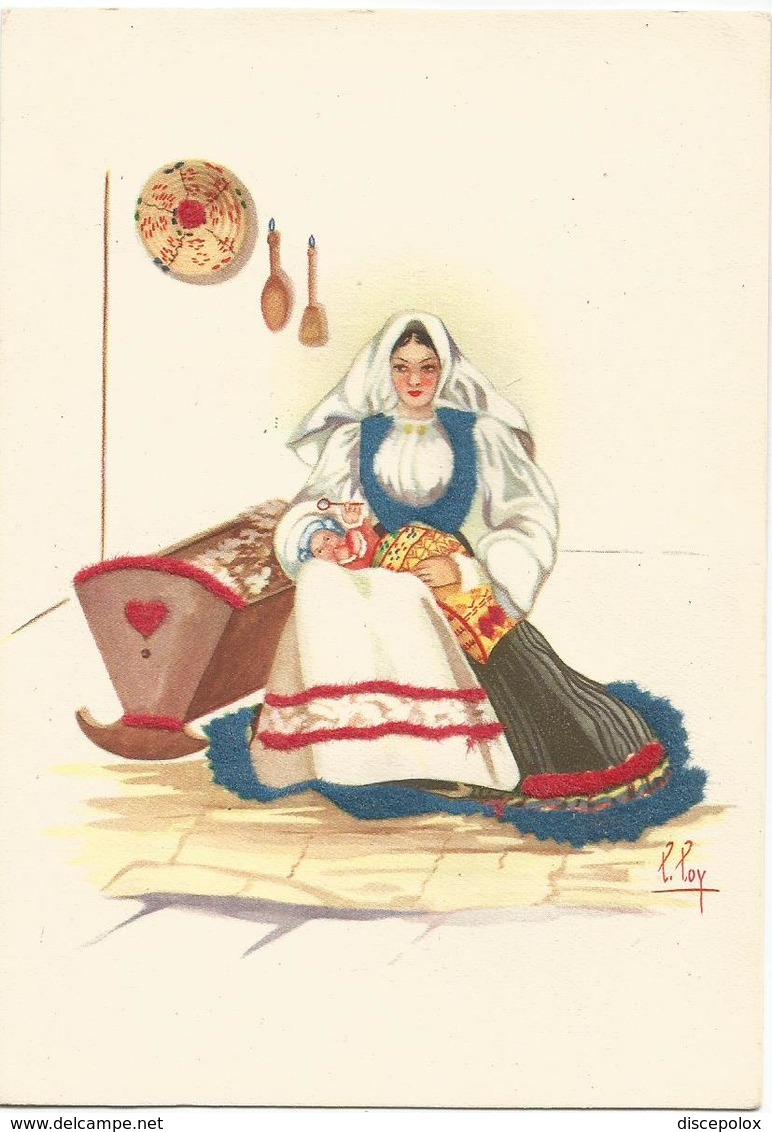 Z5430 Costumi Di Sardegna - Busachi (Oristano) - Illustrazioni Illustration Lola Loy - Folklore / Non Viaggiata - Altri & Non Classificati