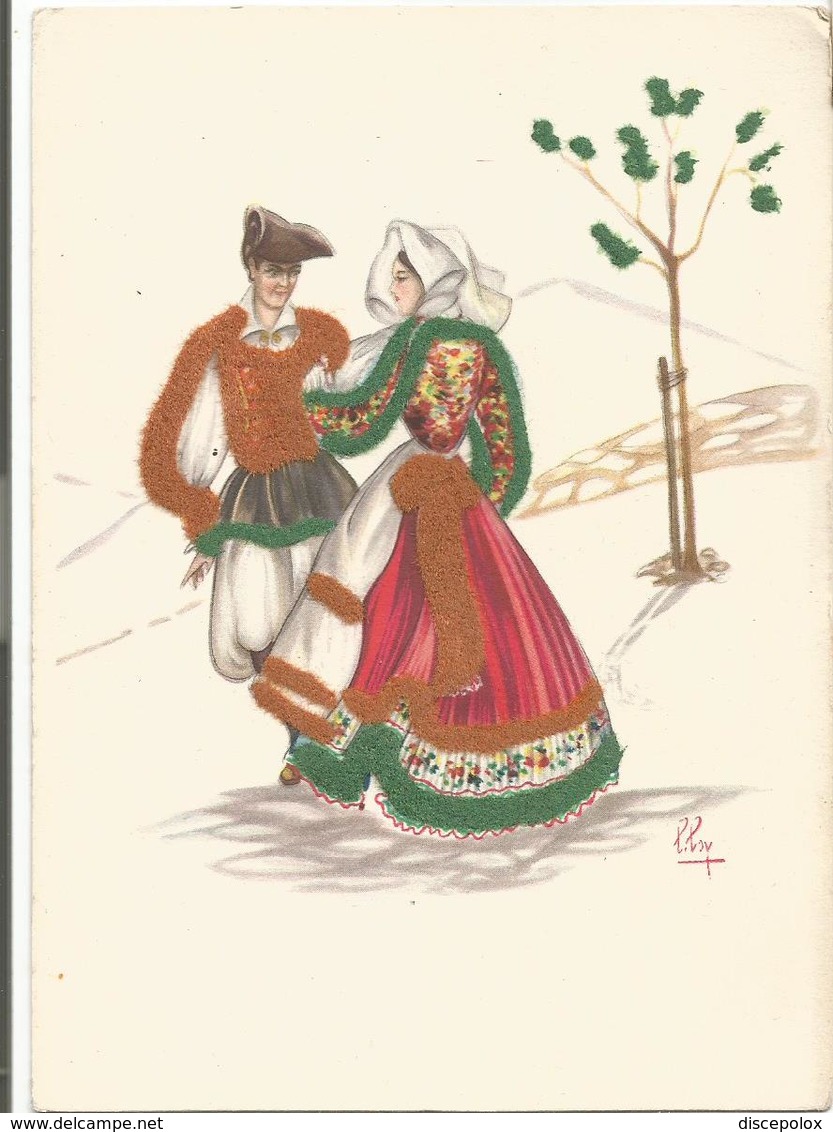 Z5436 Costumi Di Sardegna - Sennori (Sassari) - Illustrazioni Illustration Lola Loy - Folklore / Non Viaggiata - Altri & Non Classificati