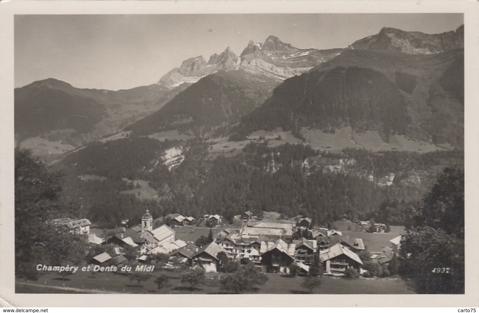 Suisse - Champéry - Vue Générale Et Dents Du Midi - Champéry