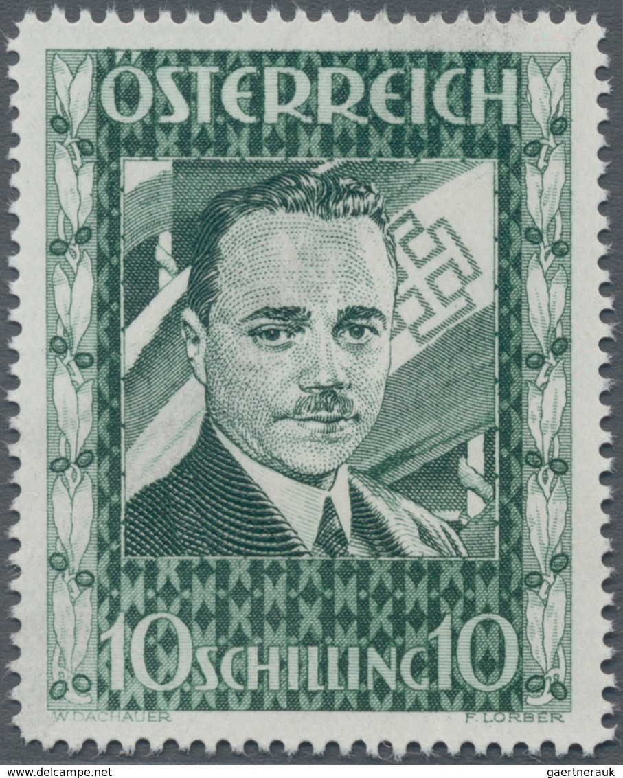 Österreich: 1936, 10 Schilling Freimarke "Bundeskanzler Dr. Engelbert Dollfuß". Diese Marke Wurde Im - Briefe U. Dokumente