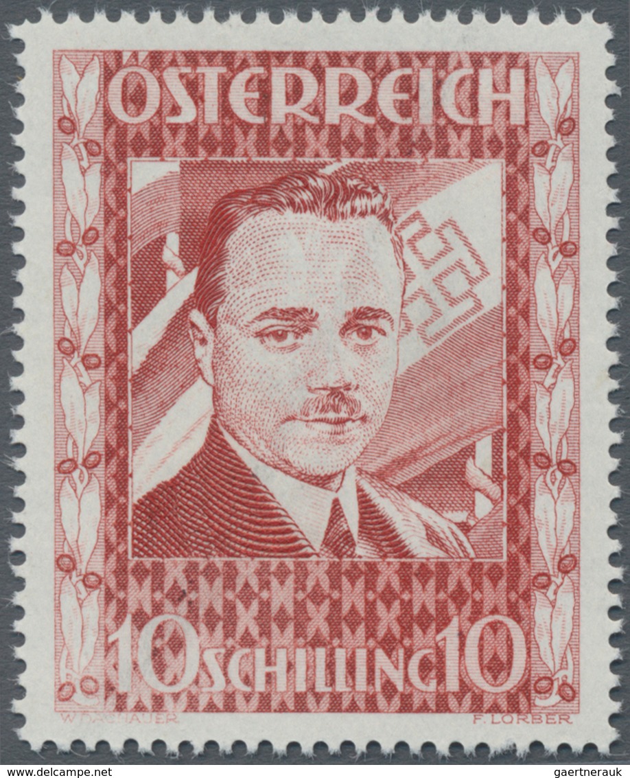 Österreich: 1936, 10 Schilling Freimarke "Bundeskanzler Dr. Engelbert Dollfuß". Diese Marke Wurde Im - Brieven En Documenten