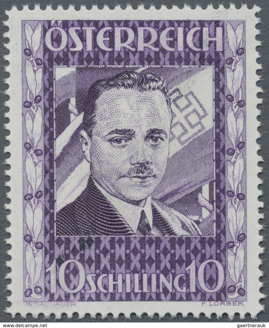 Österreich: 1936, 10 Schilling Freimarke "Bundeskanzler Dr. Engelbert Dollfuß". Diese Marke Wurde Im - Lettres & Documents